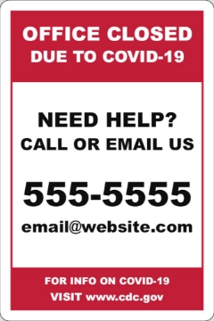 Picture of COVID-19 Awareness Parking Signs 872133211