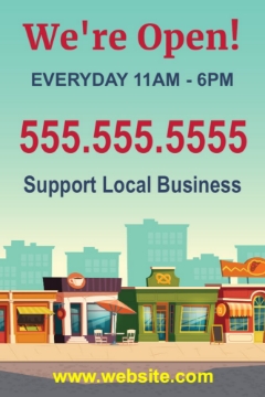 Picture of Support Local Business Sandwich Board Signs 872224214