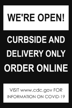 Picture of Take Out Only Sandwich Board Signs 872225916