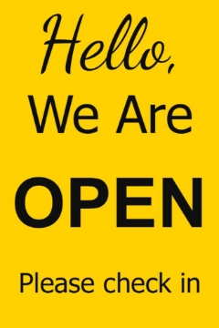 Picture of We're Open Sandwich Board Signs 872224525