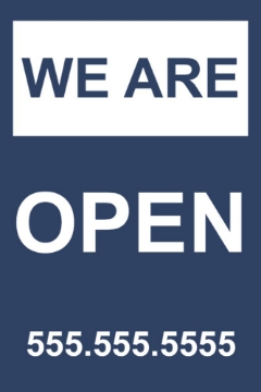 Picture of We're Open Sandwich Board Signs 872224555