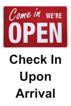 Picture of We're Open Sandwich Board Signs 872224720