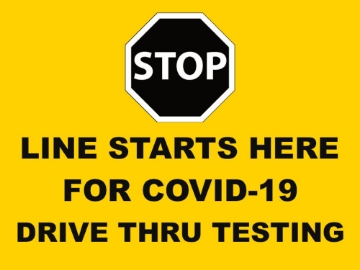 Picture of Drive Thru Clinic Signs 872155548