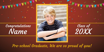 Picture of Elementary School Photo Banner 3- 4x8
