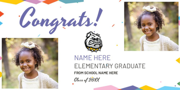 Picture of Elementary School Photo Banner 6- 4x8
