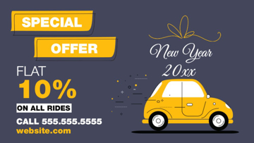 Picture of Magnetic Promotional_Cab Service - Horizontal