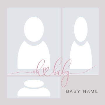 Picture of Metal Prints Baby 5 - 16x16