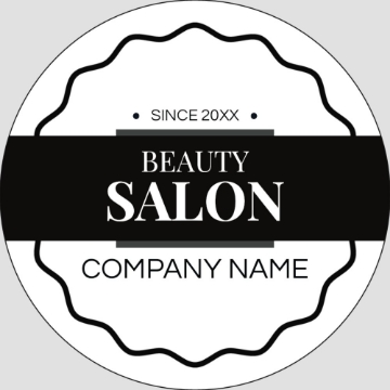 Picture of Beauty Stickers 5 - Circle 3" x 3"