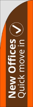 Picture of Office Space 6 - 10ft Straight Flag